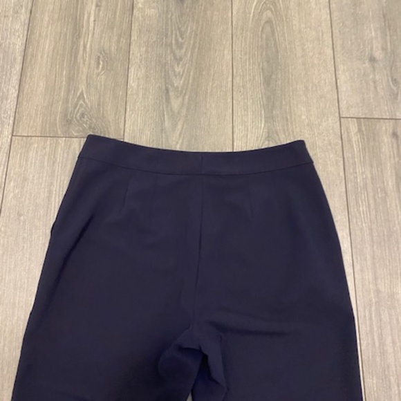 St. John Caviar Emma Navy Blue Crop Pants Size 6 - Picture 9 of 11